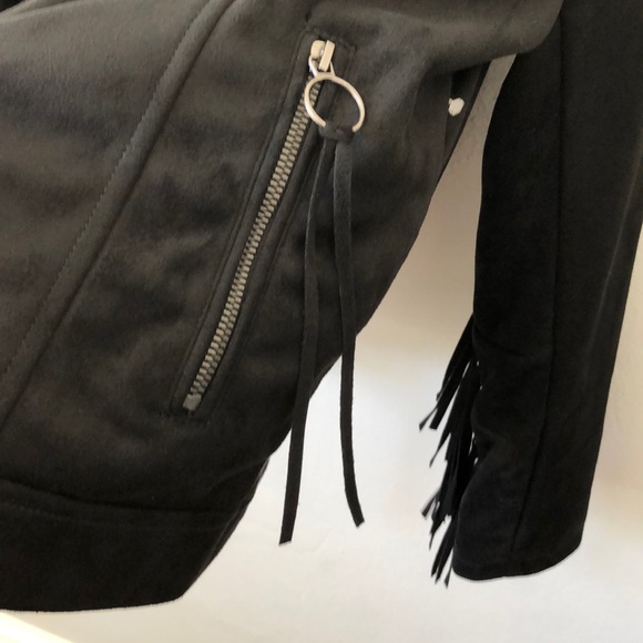 Medium RACHEL Rachel Roy Vegan Fringe Suede Jacket - Picture 6 of 9